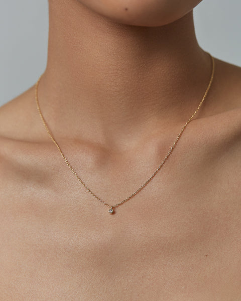 Bezel necklace outlet white gold