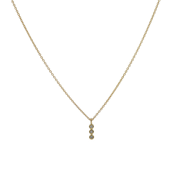 Diamond Triplet Necklace Benjamin Rose Fine Jewellery