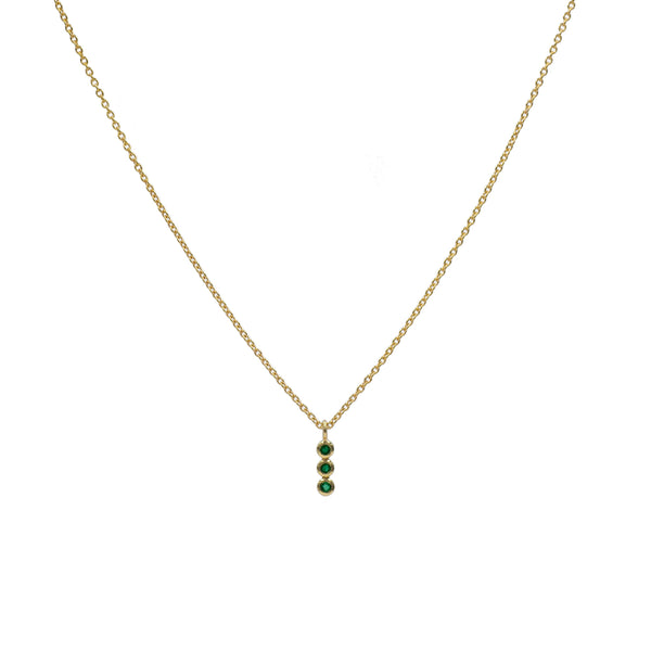 Green emerald necklace outlet