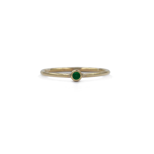 Emerald Solo Ring Benjamin Rose Fine Jewellery
