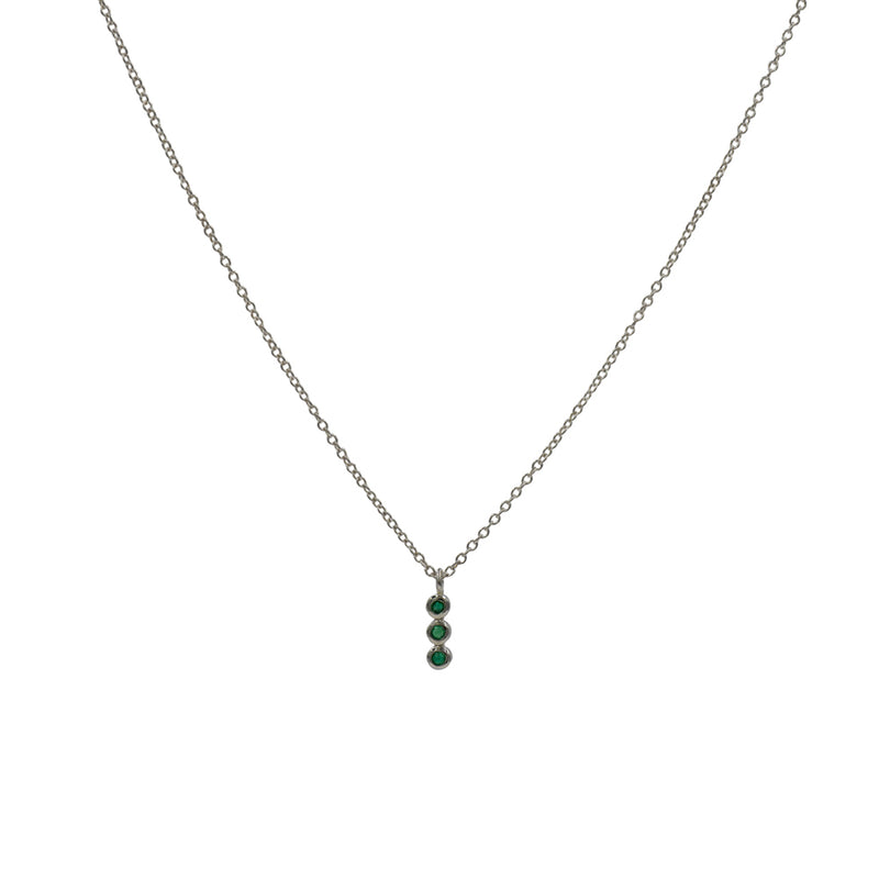 Emerald Triplet Necklace