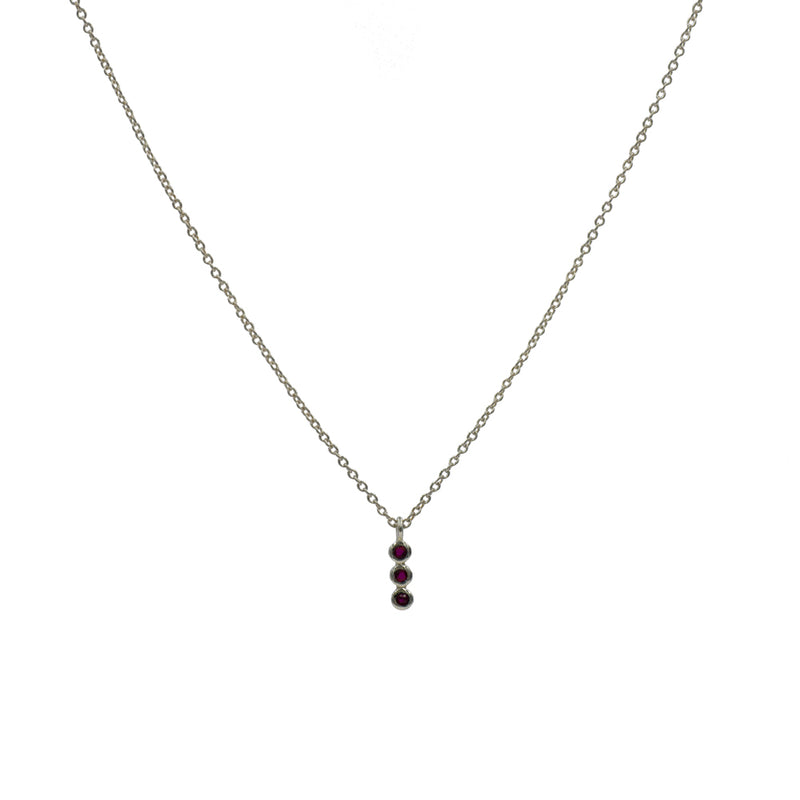 Ruby Triplet Necklace