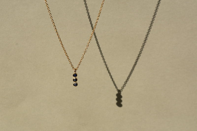 Sapphire Triplet Necklace